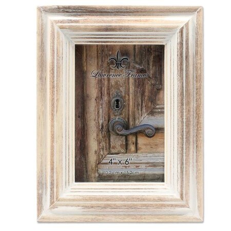 Dare2Decor 4 x 6 in. Wash Maple Picture Frame; White DA366439